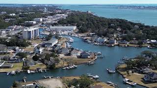 Morehead City, NC Drone Footage. 4K