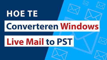 Converteren Windows Live Mail to PST Zonder Outlook Installatie