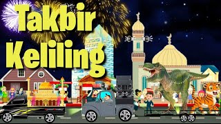 Animasi takbir keliling dan mudik lebaran idul Fitri 1442 H/2021