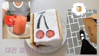 VLog | 대전여행.. 무계획이 계획이다 (여행브이로그/대전/성심당/망고시루/후르츠산도/신세계/우암사적공원대전소품샵/프렐류드)