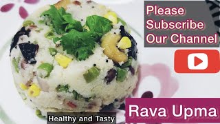 Rava Upma | Upma Recipe | Veg Upma | Sooji ka Upma | Easy & Healthy Breakfast Recipe
