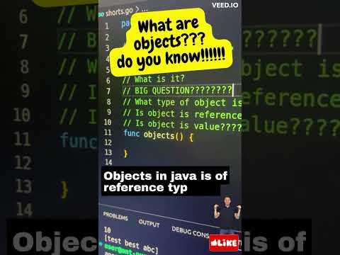 What type of object is in java? #shorts