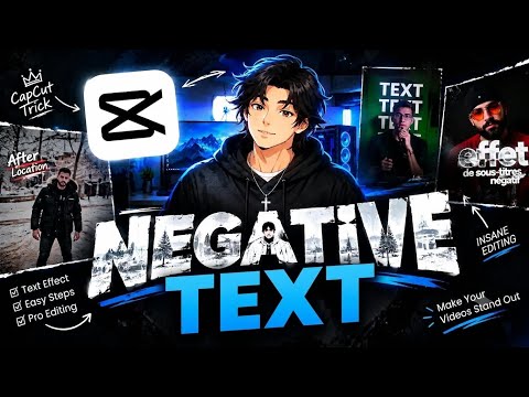 How to Add Negative Text Effect in CapCut | Negative Text Tutorial
