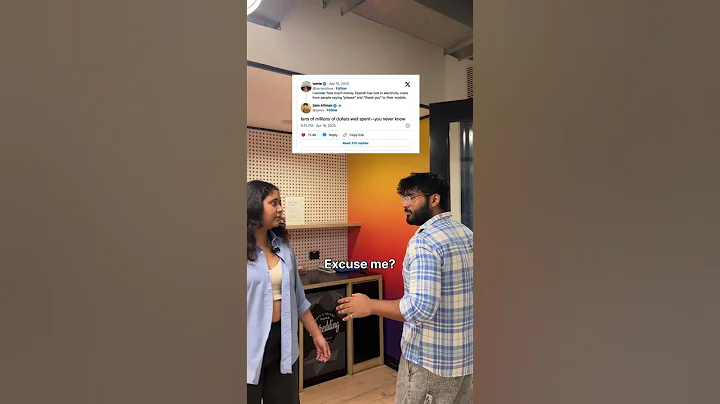 You’re saving OpenAI electricity by not saying thank you?#SamAltman #OpenAI #shorts #ai