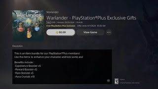 How to Download Warlander - PlayStation Plus Exclusive Gifts on PS5 / PS4