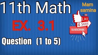 11th class Maths||chapter no 03 ||Matrices and determinants|Question (1to5)|Exercise #3.1