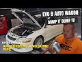 Evo 9 Wagon 10 Second Build by Artec Ep11 - Artec Front and Dump Pipe