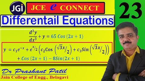 Solution of Higher Order ODE || Differential Equations || 18mat21 || Dr Prashant Patil