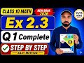 Class 10 Math New Book 2026 | Ex 2.3 Q1 Complete Solution | Ch 2 Quadratic Equations  Math With Amir