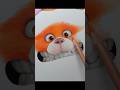 Turning Red Timelapse #redpanda #artology #drawing