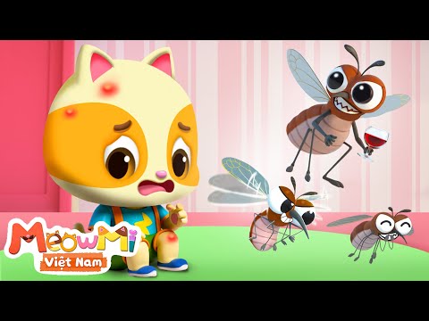Mèo con và cuộc chiếc với muỗi | Nhạc thiếu nhi | MeowMi Gia đình những chú mèo