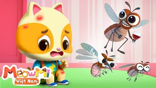 Mèo con và cuộc chiếc với muỗi | Nhạc thiếu nhi | MeowMi Gia đình những chú mèo