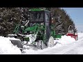 Deere 1025R vs. Ventrac 4500 - Tractor Snow Plow Duel
