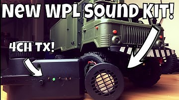 WPL New products! Sound Kit + 4 Channel Transmitter! Exclusive look!