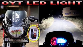 Best CYT H4 LED Light For all Bike | Pulsar LED Headlight Modification | Light on off switch install
