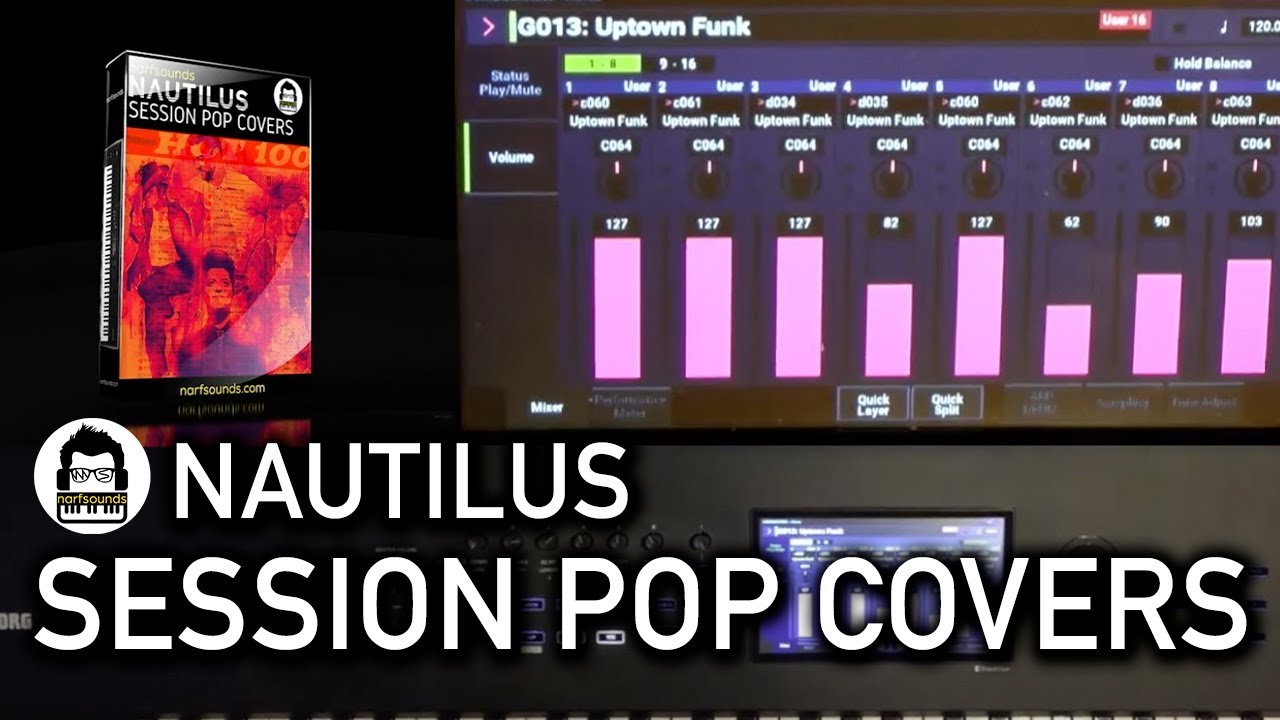 Narfsounds Nautilus Session Pop Covers Synth Keyboard Cover