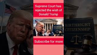Birthright citizenship order|US News