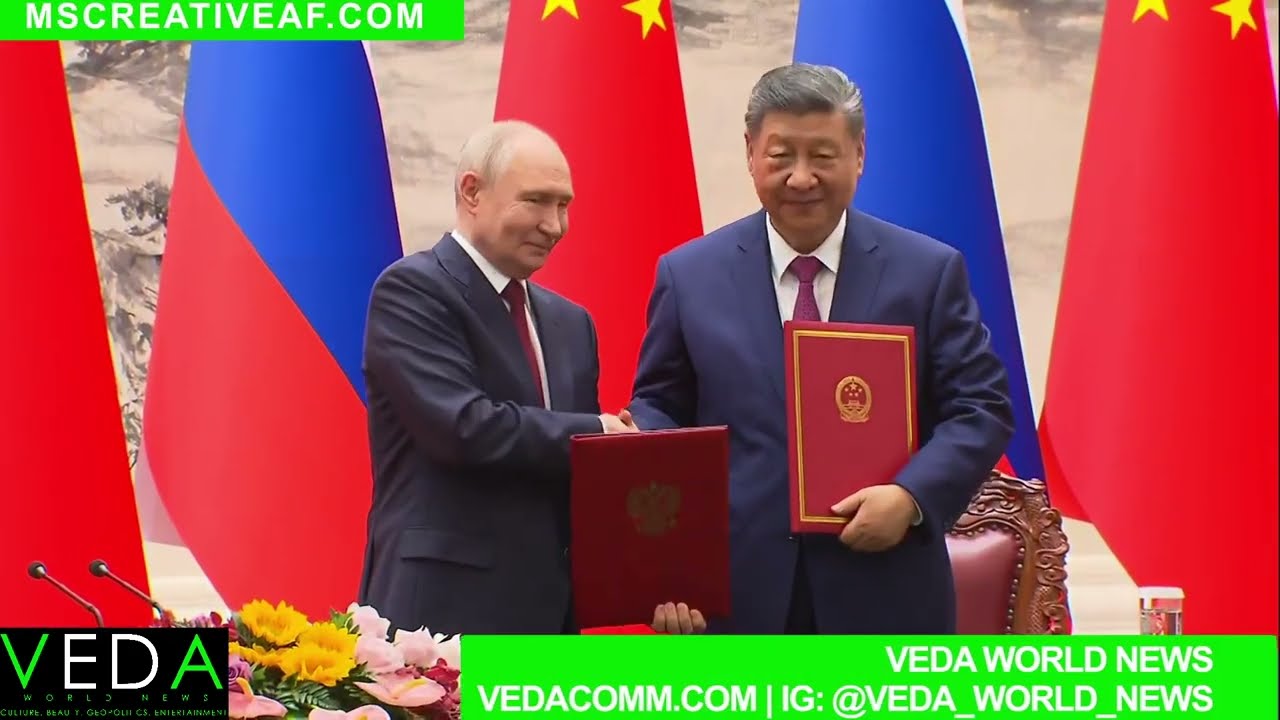 RUSSIA VLADIMIR PUTIN CHINA XI JINPING SIGN HIGH LEVEL BILATERAL DEAL | VIDEO COURTESY OF THE KREMLIN