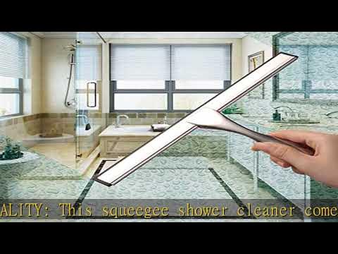 Hiware All-Purpose Shower Squeegee for Shower Doors, Bathroom, Window and  Car Glass - Stainless Steel, 10 Inches