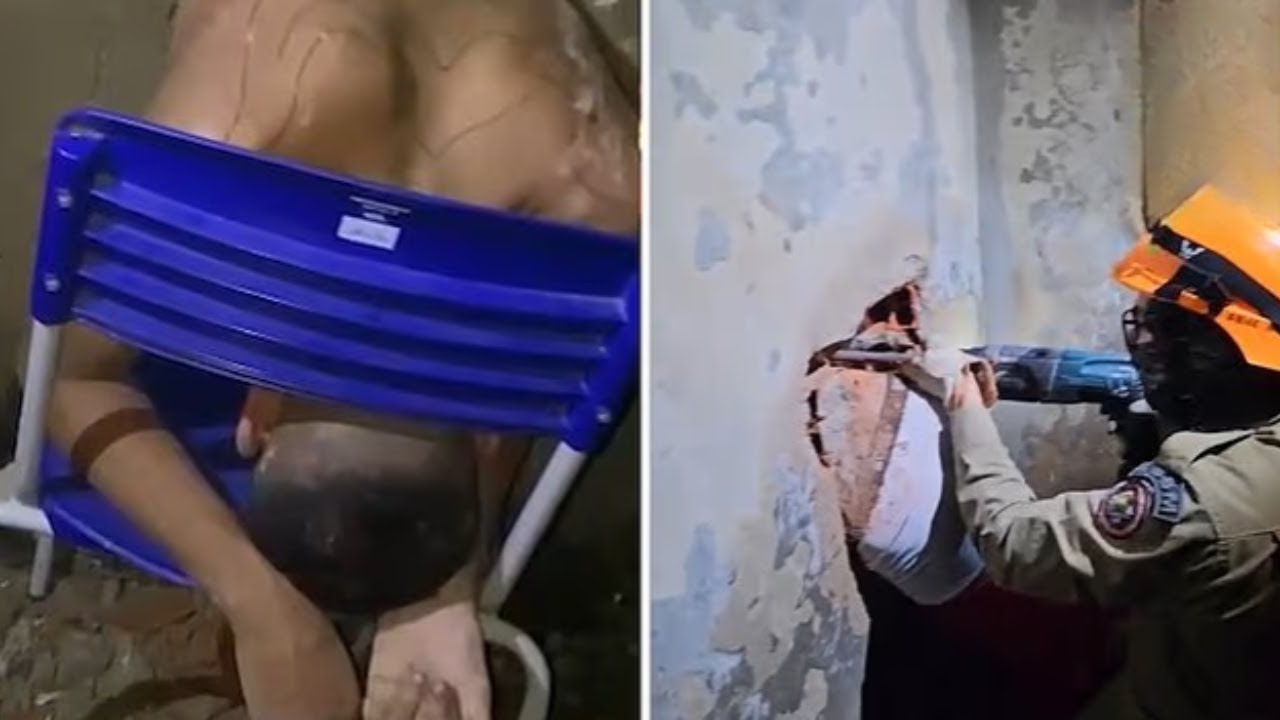 Inmate Gets Stuck in Concrete Wall During Failed Prison Escape in Brazil
