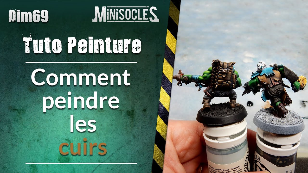 Peinture sur figurines [TUTO] : Comment peindre les cuirs à l'acrylique 