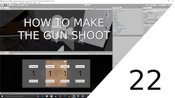 [UNITY 5] [22] Beginner Tutorial: Horror-Game - How to make the gun shoot