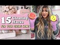 15 CLEANING HACKS FOR YOUR ENTIRE HOME!!