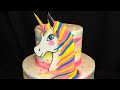 Pastel de unicornio diferente (unicorn cake)