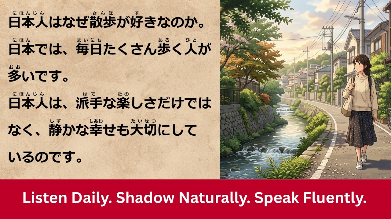 Why Japanese People Love Walking Alone | Easy Japanese Listening