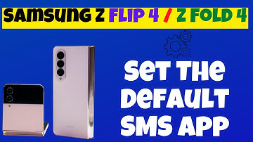 Set The Default SMS App to Samsung Google Messages Facebook Messenger Samsung Z Flip 4 / Fold 4
