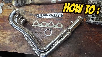 Installing A Yonaka B-Series Header! (B16 Swapped EK Civic)