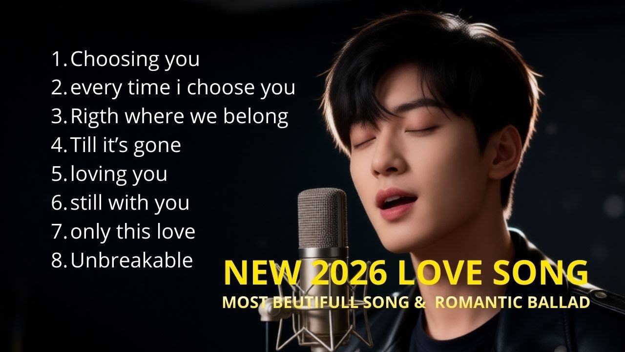 Beautiful Love Songs 2026 | Relaxing & Emotional Ballads | Romantic Songs 💕heartbreak songs