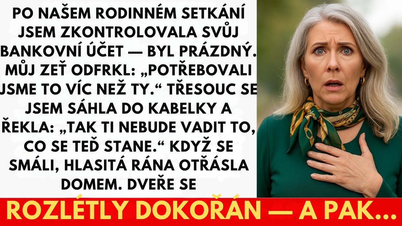 Po našem rodinném setkání jsem zkontrolovala svůj bankovní účet — byl prázdný. Moje švagrová…