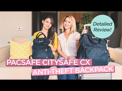 In-Depth Review of Pacsafe's Citysafe CX Anti-theft Travel Backpacks for Women - 17L and 11L