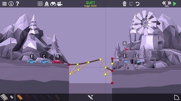 Poly Bridge 2 | 1-15c Hydraulic Management | Challenge