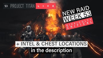 Ghost Recon Breakpoint | ⚡ NEW RAID WEEK 53 CRITICAL⚡+ INTEL Info in the description