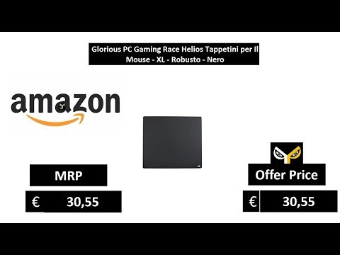Robusto Nero XL Glorious PC Gaming Race Helios Tappetini per Il Mouse