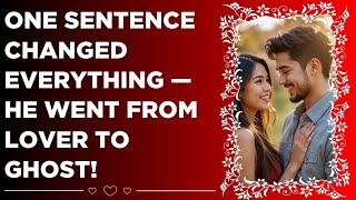 One Sentence Changed Everything — He Went From Lover to Ghost #infidelity