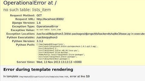 Django OperationalError solution || no such table