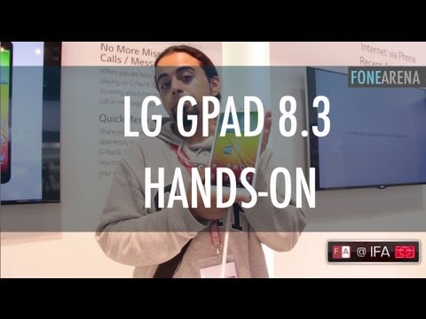 LG G Pad 8.3 Hands-on