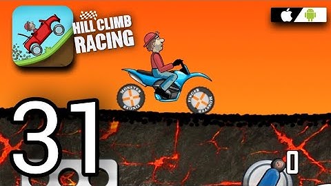 Hill Climb Racing Gameplay Walkthrough - Part 31 - VOLCANO Unlock - Android & Ios Game