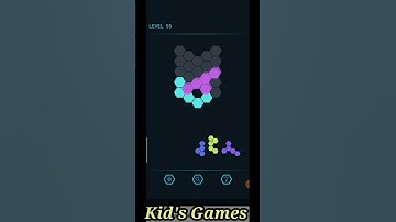 Brain Training Logic Hexa Puzzles Level 55 Complete : #puzzle #puzzlegame #shorts