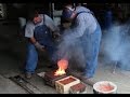 Pouring Molten Brass: Backyard Molding and Foundry Work