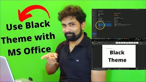 Use Dark Mode in MS Office || How to use Black Theme with MS Office || MS Office Dark Theme.