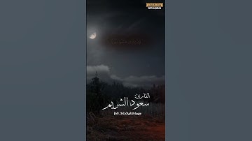 سورة الذاريات (٥٤_٦٠) بصوت سعود الشريم