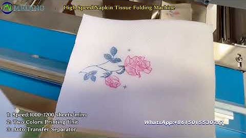 Good fully auto napkin tissue machine serviette paper folding machine auto transfer separator
