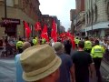 The people of liverpool supporting the liverpool irish patriots