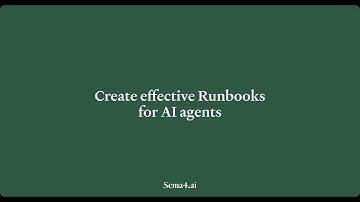 Create effective Runbooks for AI agents | Step-by-step tutorial