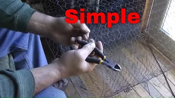 Easy method to cut chicken wire (by hand)