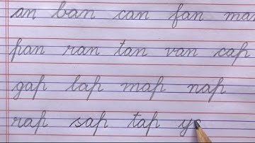Cursive writing || Word families || how to write cursive letters || practice good handwriting